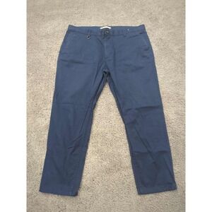 Zara Man Pants Mens 38 Navy Blue Chino Basic Collection Casual Trousers EU 48‎